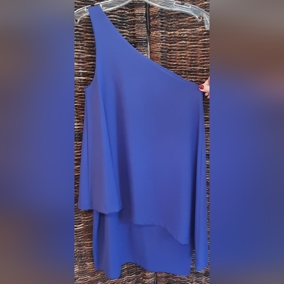 NWT Revolve Susana Monaco XS One Shoulder Dress Purple New Year's Eve Wedding - Picture 3 of 7